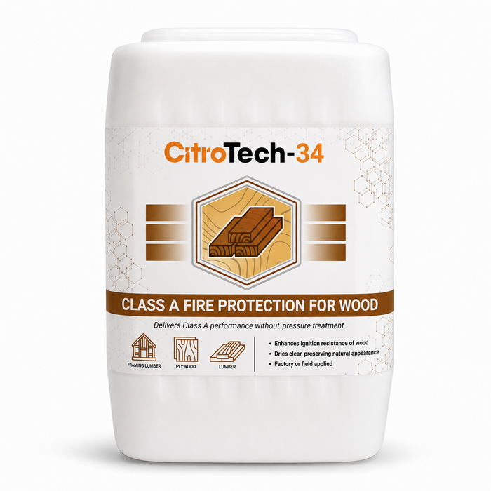 5-gallon pail of CitroTech-34 wood fire inhibitor